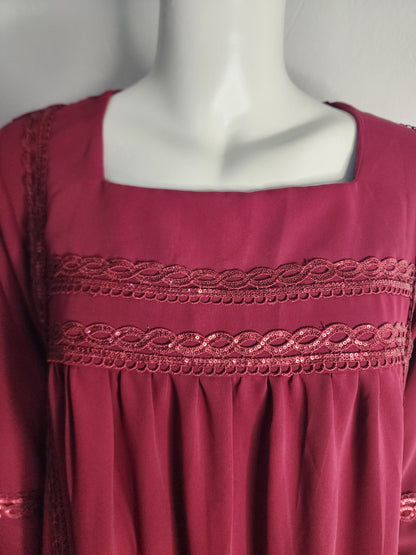 ABAYA ROUGE